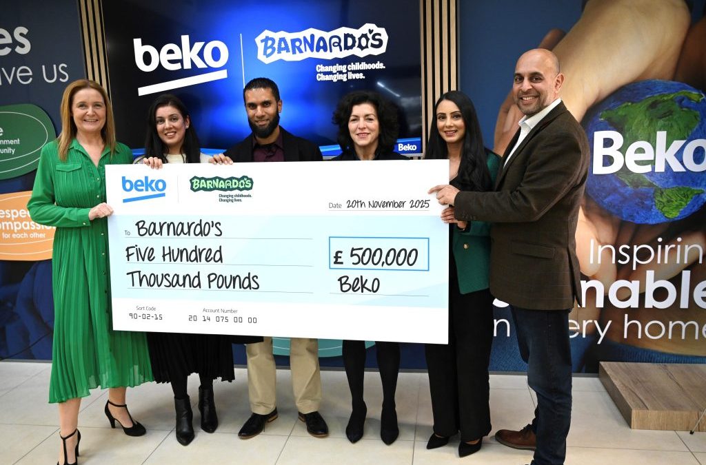 WOW – AMAZING – Beko and Barnardo’s Celebrate Half a Million Pound Donation Milestone