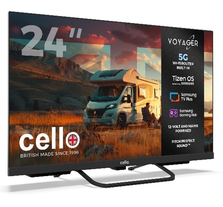 British innovation on the move: Cello launches world’s first 12V Smart TV with built-in 5G router