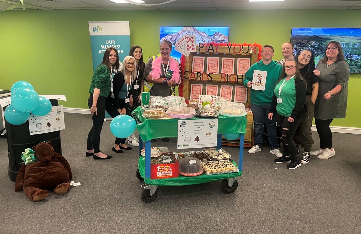 PJH names Macmillan Cancer Support as its charity of the year